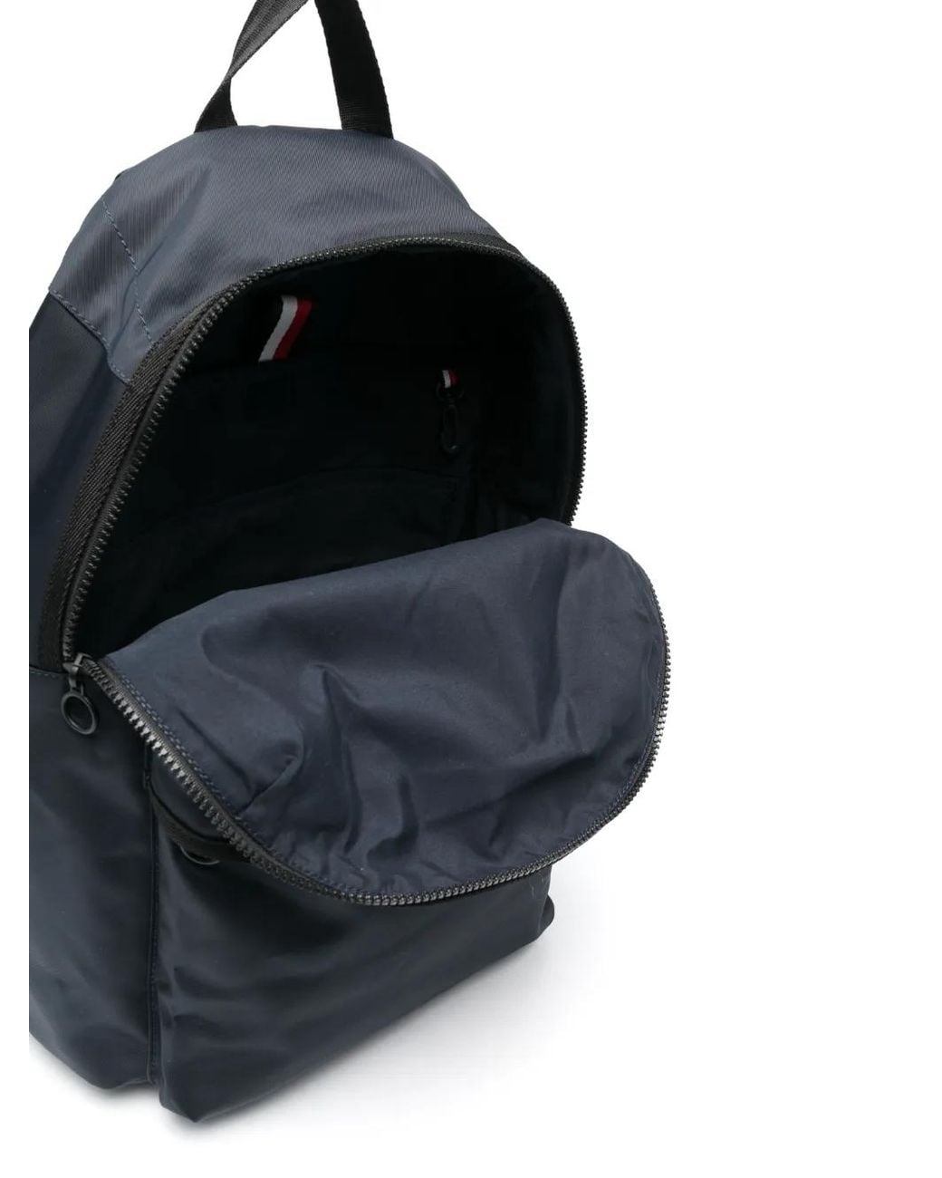 Tommy Hilfiger Blue Logo-Print Zipped Backpack for men