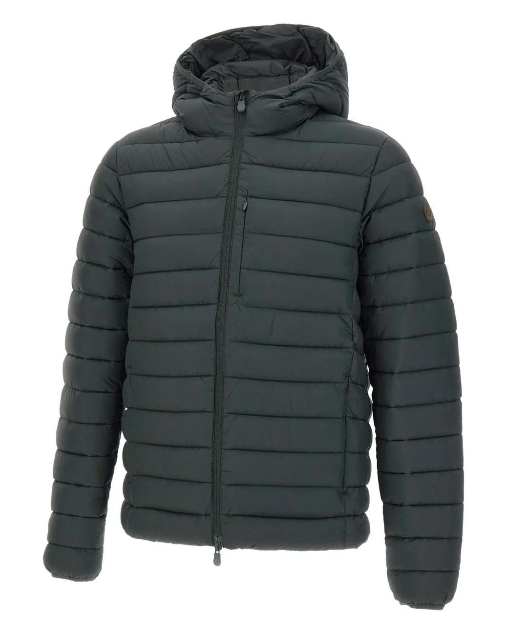 Save The Duck Gray Mito Juncus Hooded Padded Jacket for men