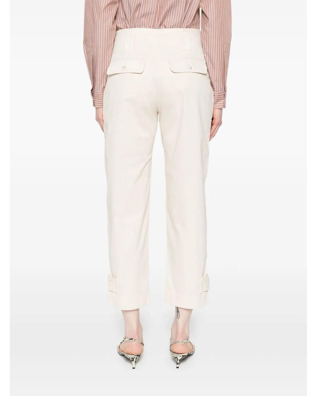 Pinko Natural Tapered Cargo Pants