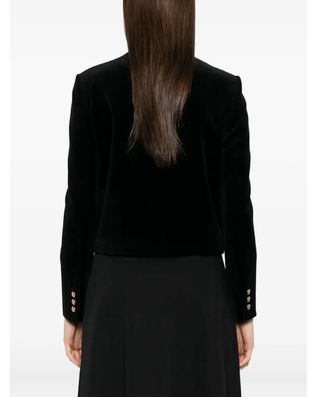 Blazé Milano Black Button-Fastening Cotton-Blend Jacket