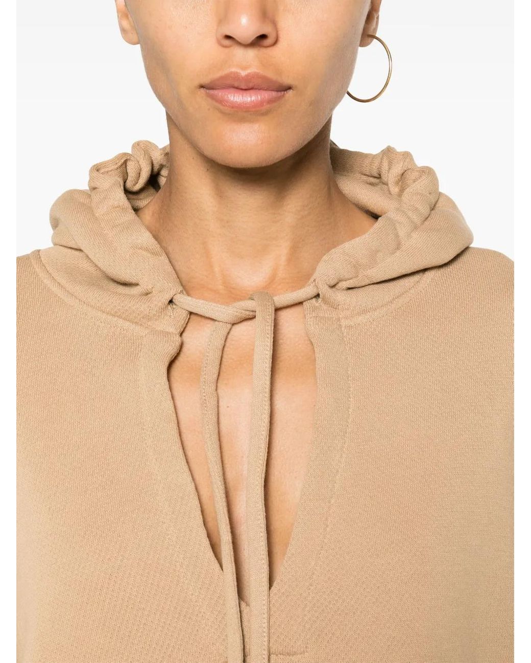Baserange Natural Ordu Cropped Hoodie