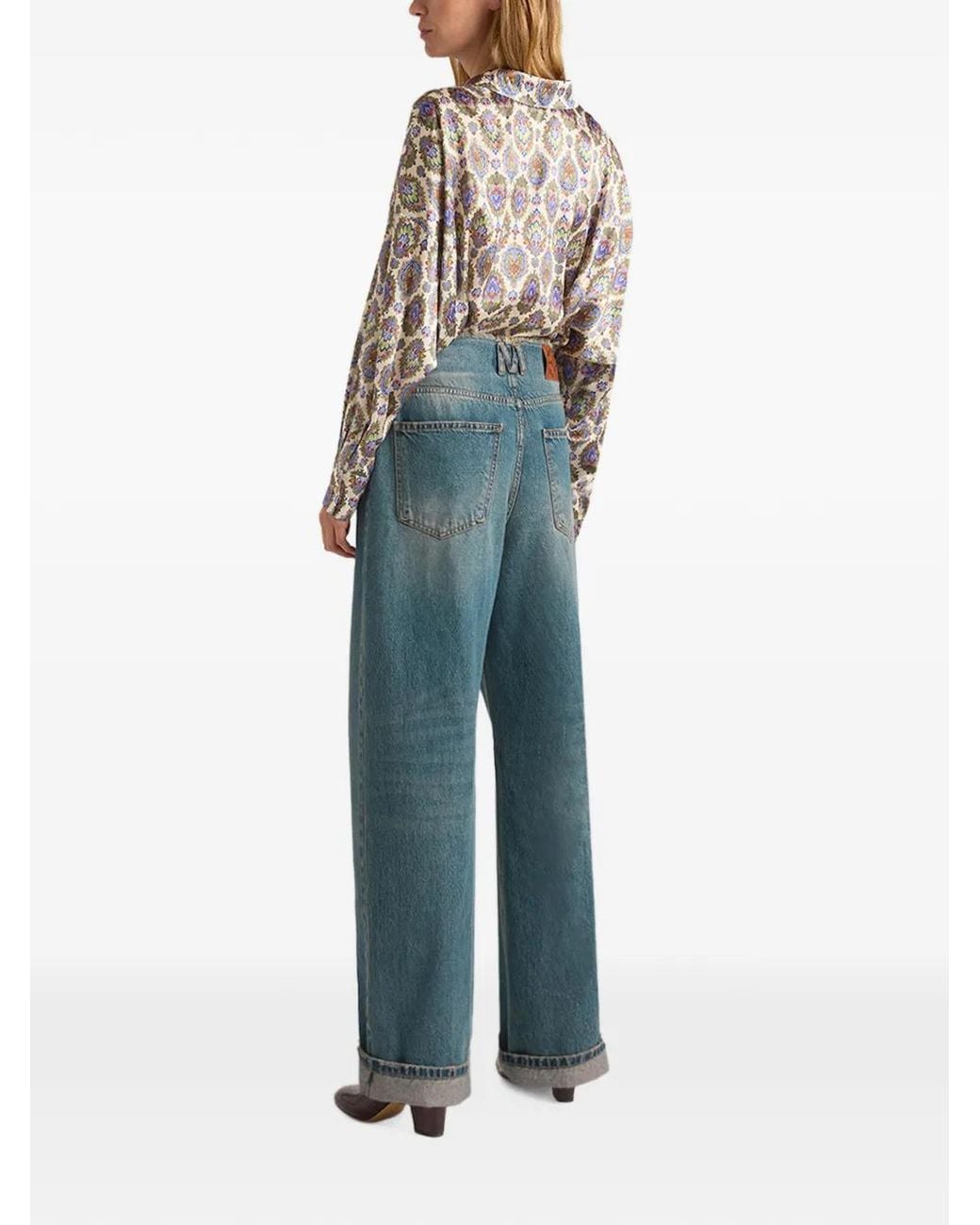 Momoní Blue Seior Raw-Cut Jeans