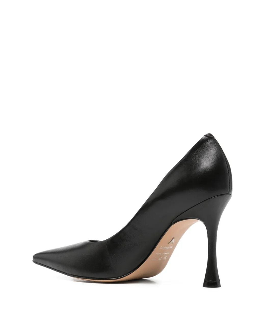 Carrano Black Pointed-Toe Pumps