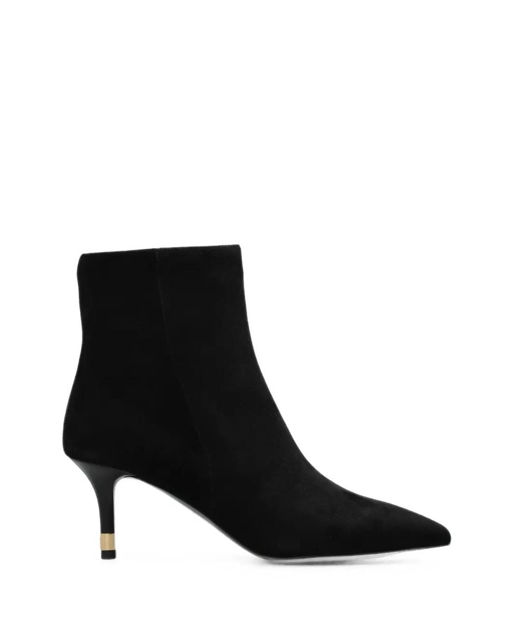 Furla Black Aria Suede Ankle Boots