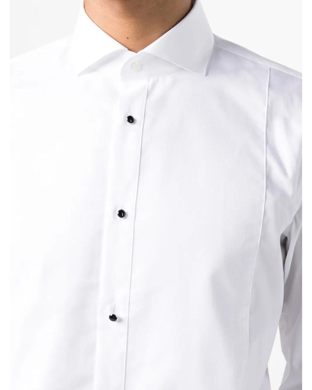 Boss White Slim-Fit Dress Shirt for men