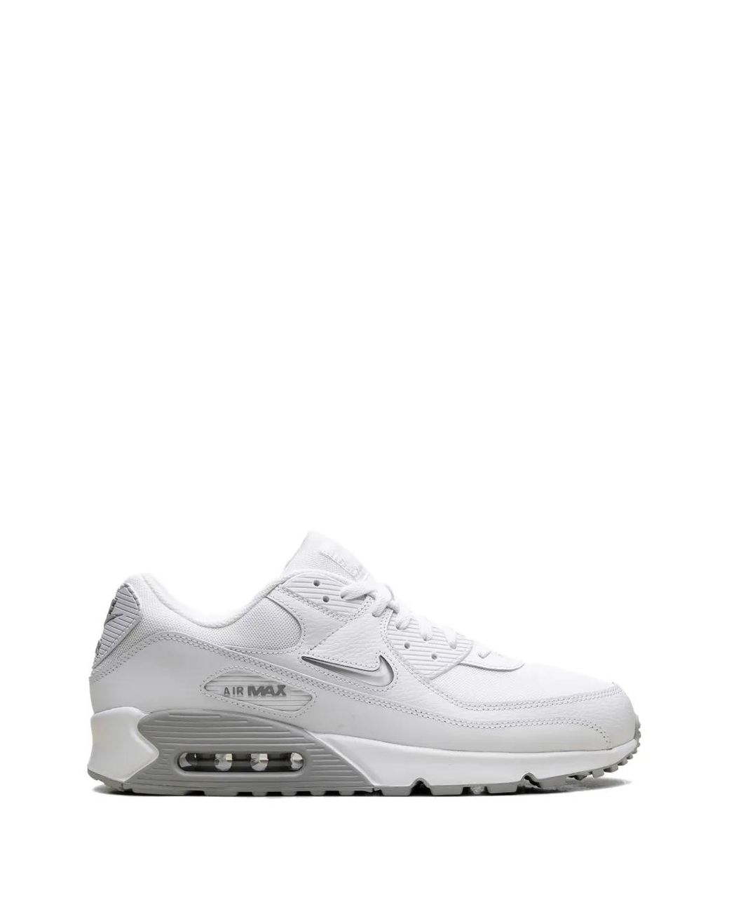 Nike White Air Max 90 Lace-Up Sneakers for men