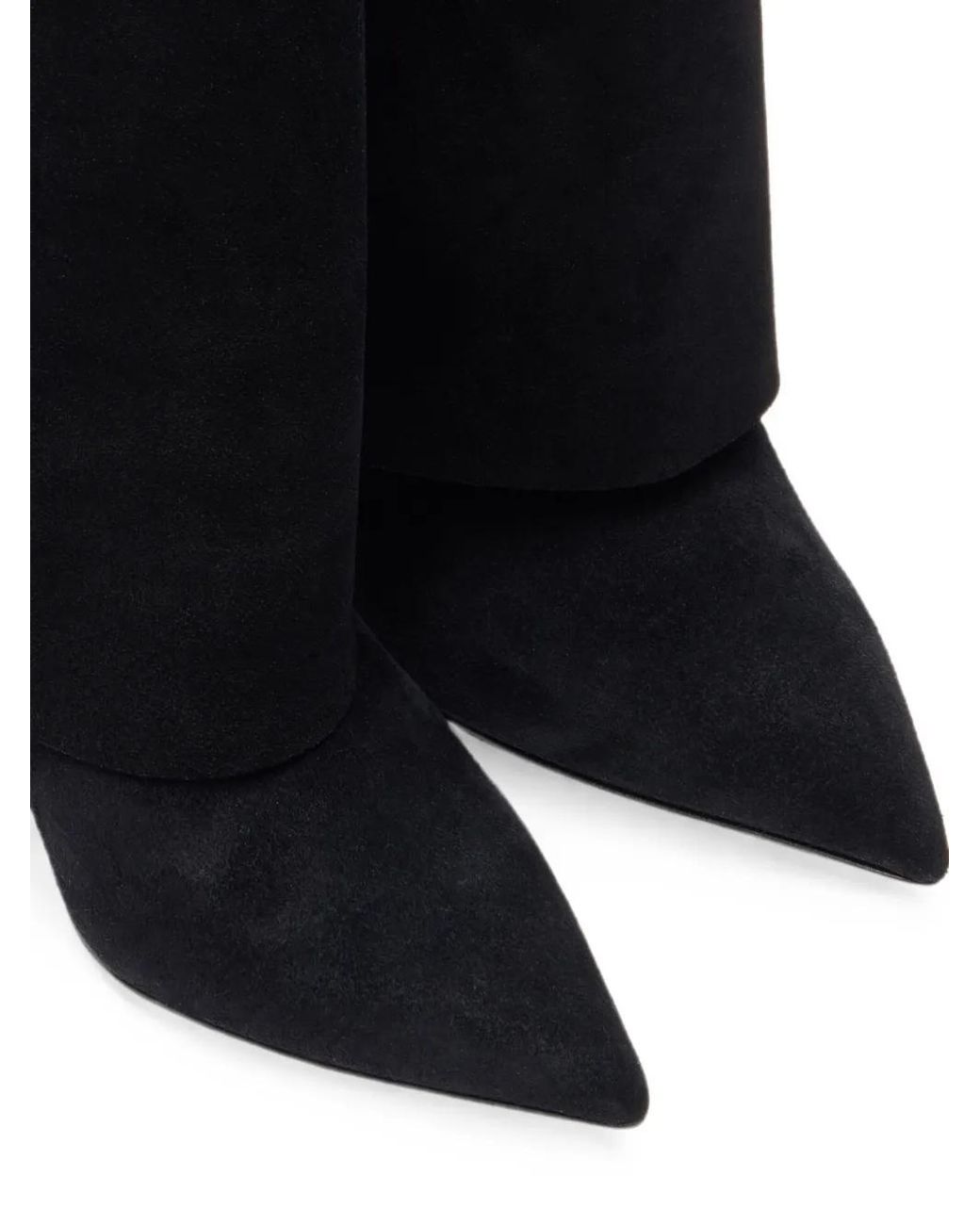 Casadei Black Suede Ankle Boots