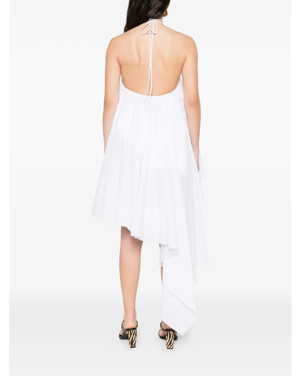 Jacquemus White Triangle Mini Dress