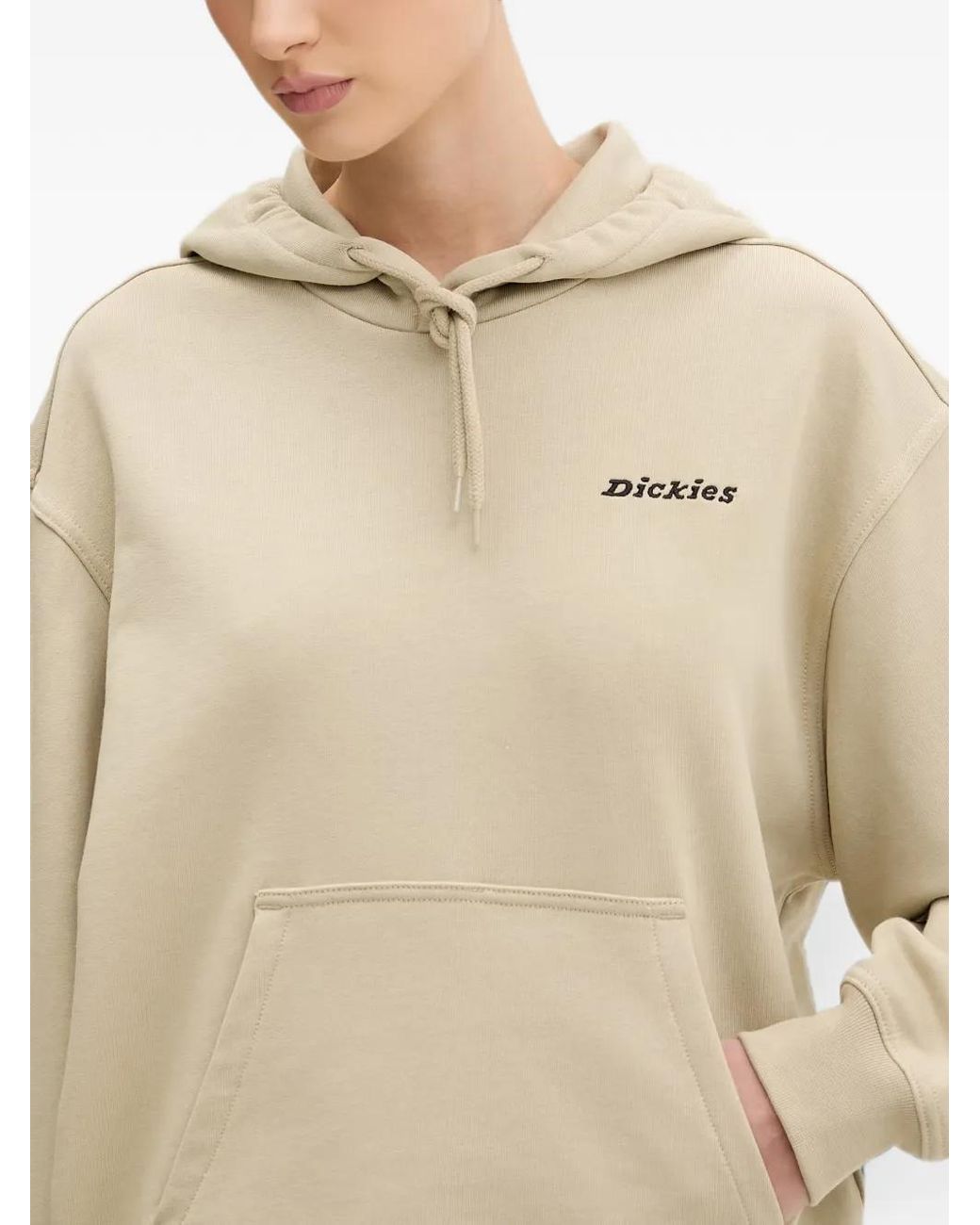 Dickies Natural Loretto Logo-Embroidered Hoodie