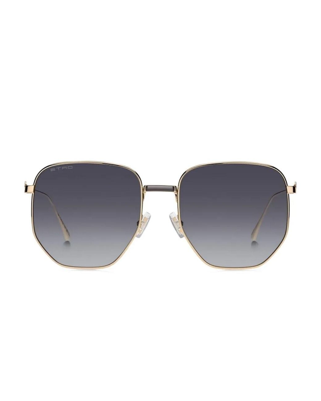 Etro Blue Geometric-Frame Sunglasses