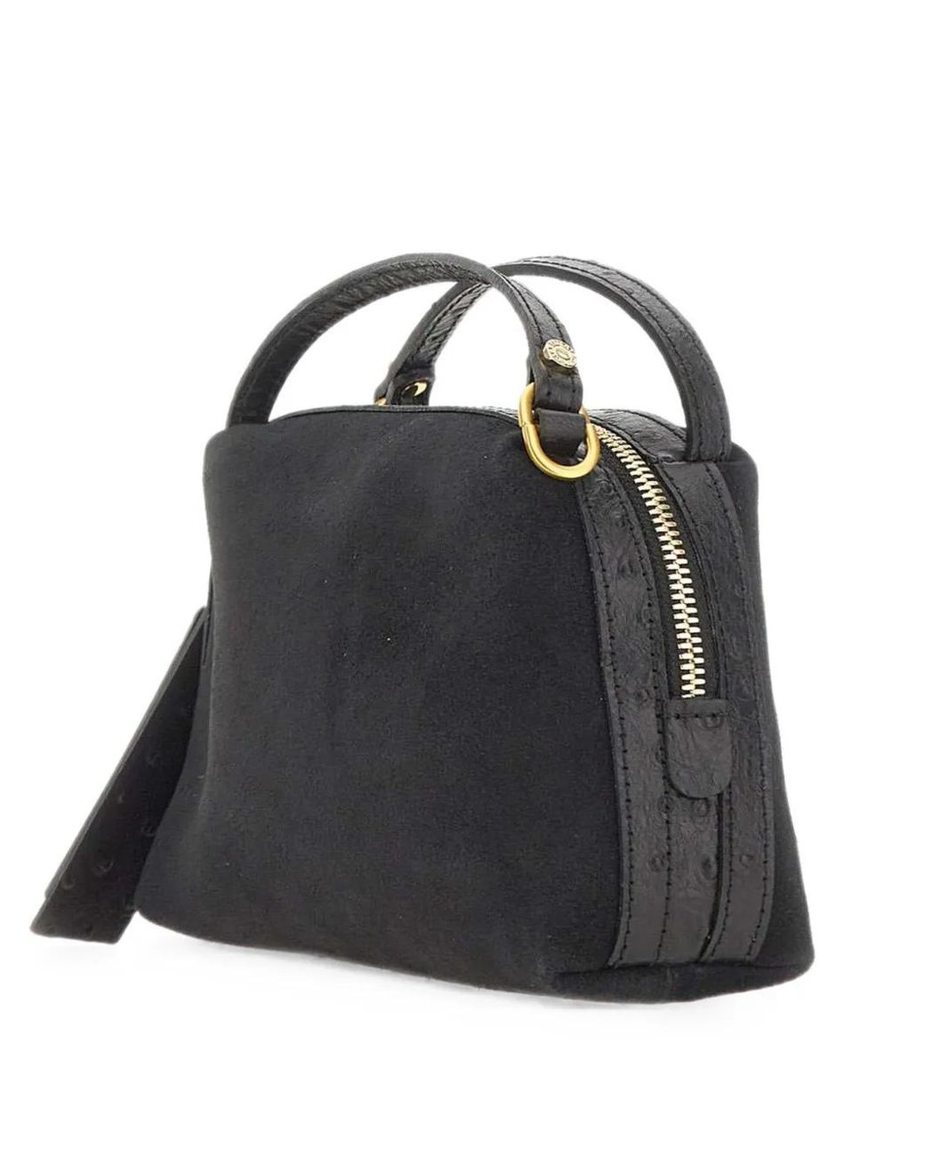 Gianni Chiarini Black Alifa Suede Handbag