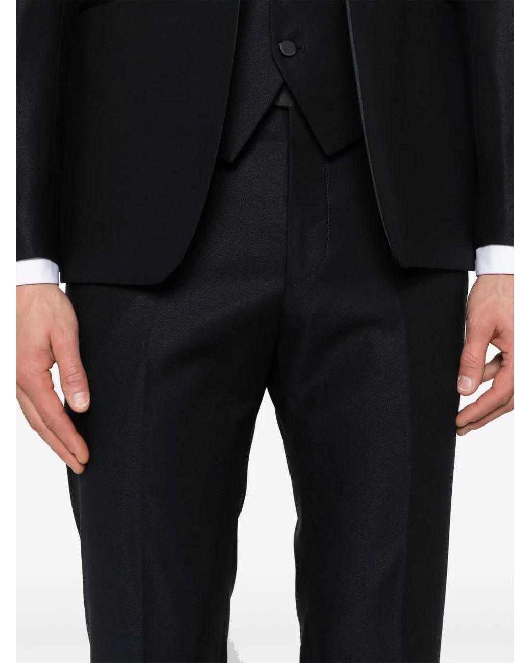 Tagliatore Black Single-Breasted Dinner Suit for men