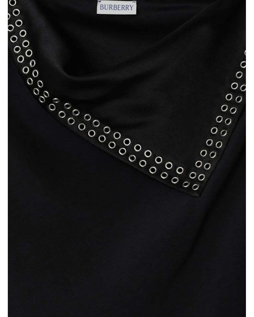 Burberry Black Fitted Cut Midi Length Dress