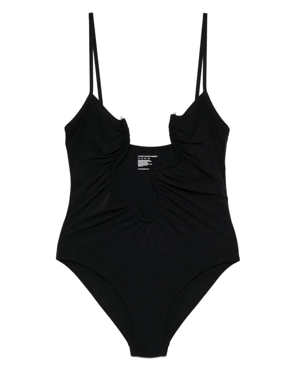 Christopher Esber Black Salacia One-Piece