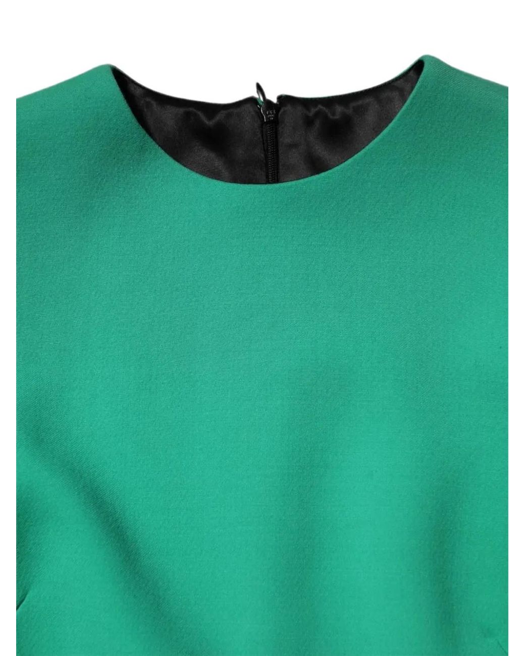 Dolce & Gabbana Green Long-Sleeve Mini Dress