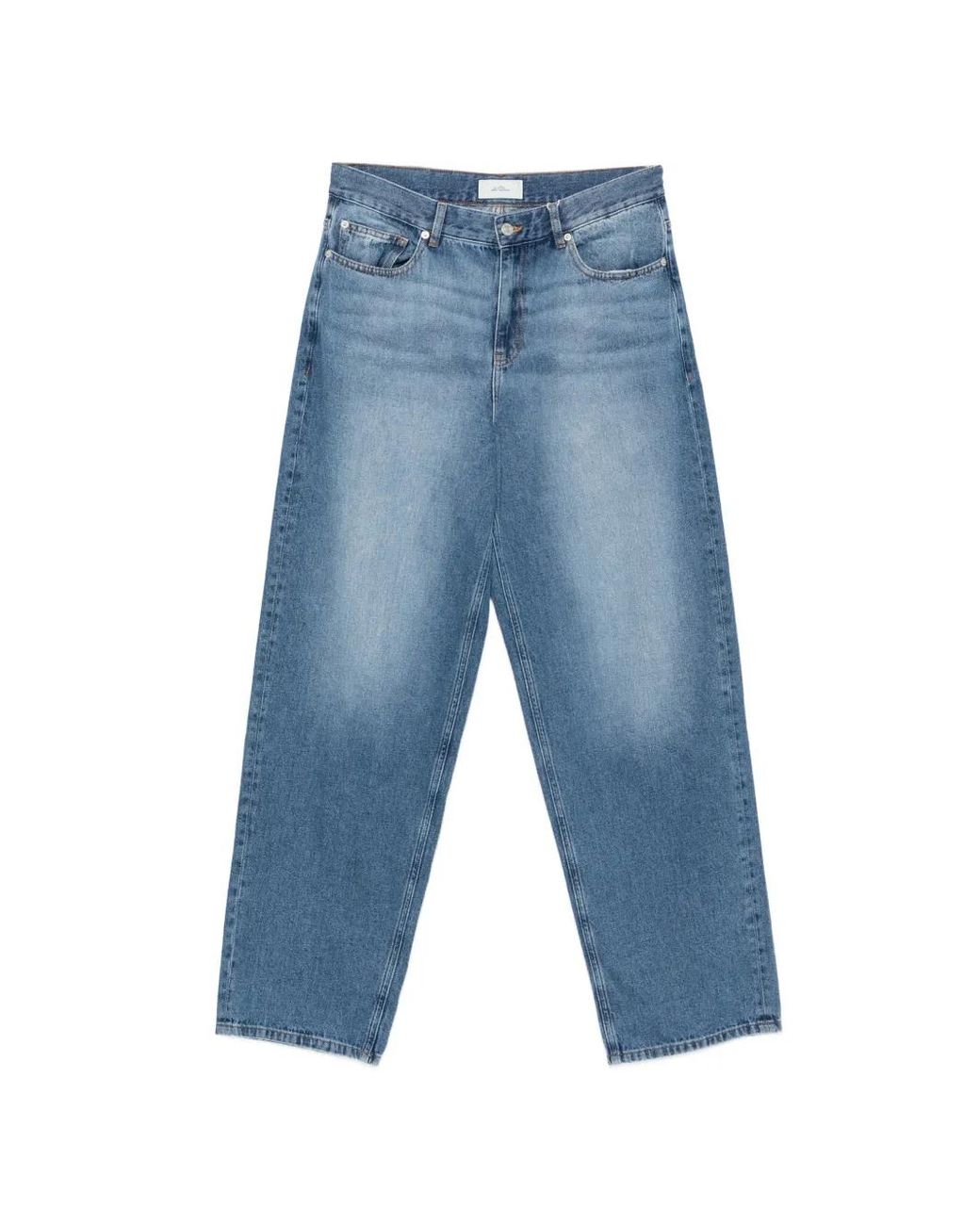 Les Deux Blue Faded Wide-Leg Jeans for men