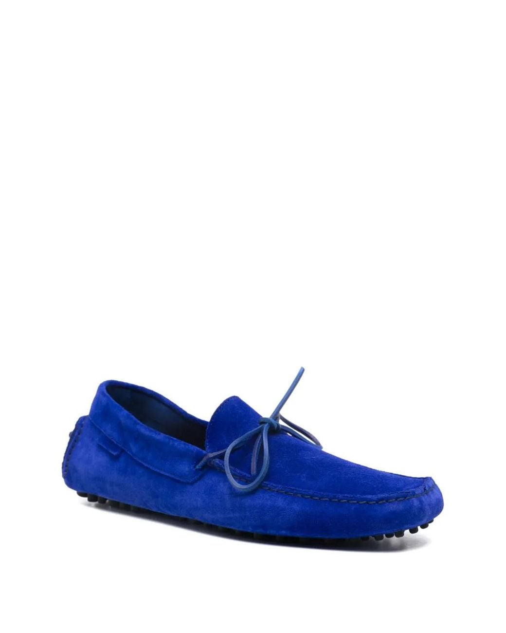 Tom Ford Blue Tie Suede Loafers for men