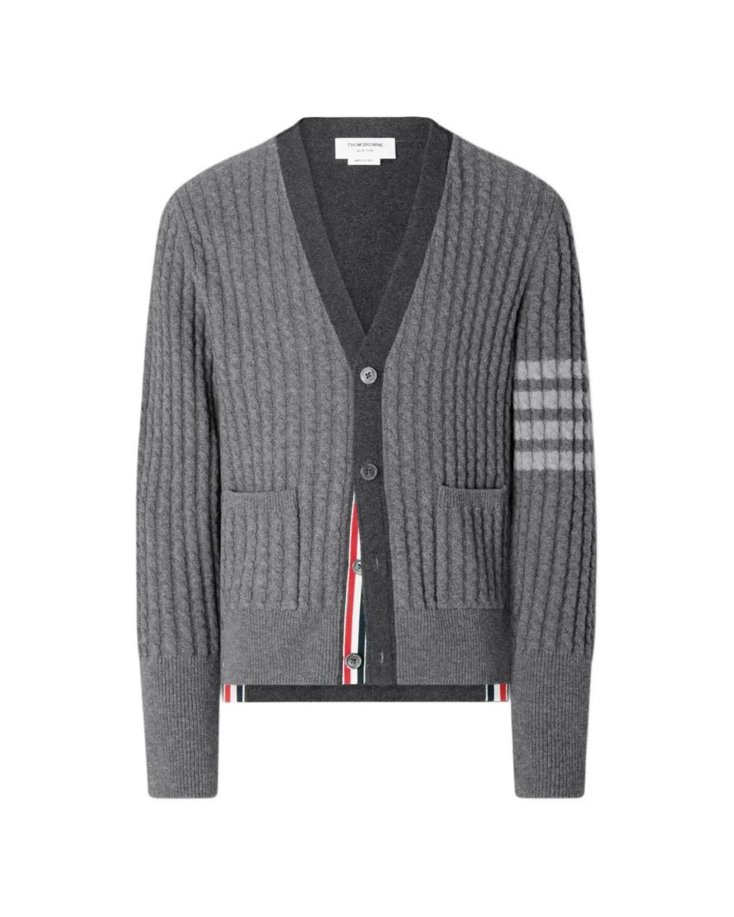 Thom Browne Button-Up Vest in het Gray voor heren