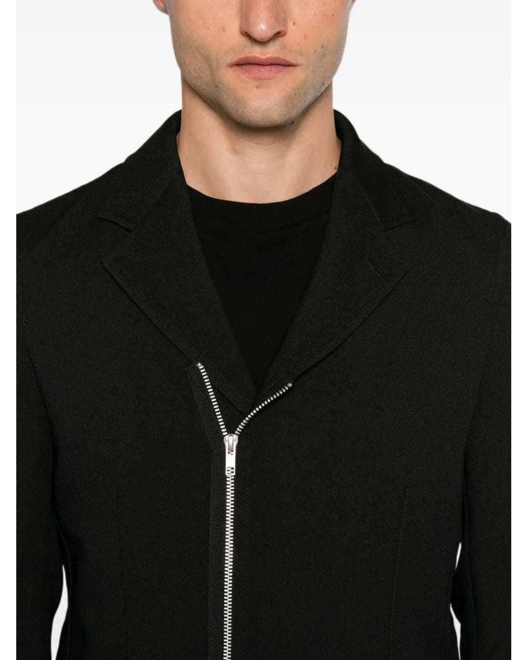 Comme des Garçons Black Zip-Fastening Blazer
