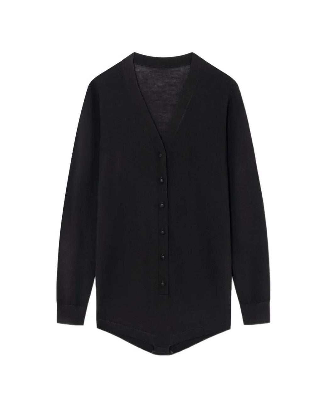 GIMAGUAS Black Kosi V-Neck Knitted Top