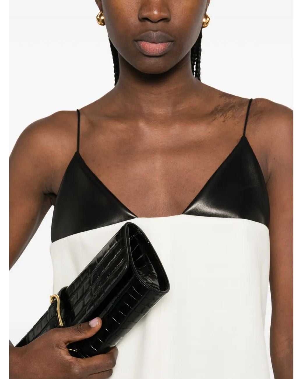 Brandon Maxwell White Bridges Dress