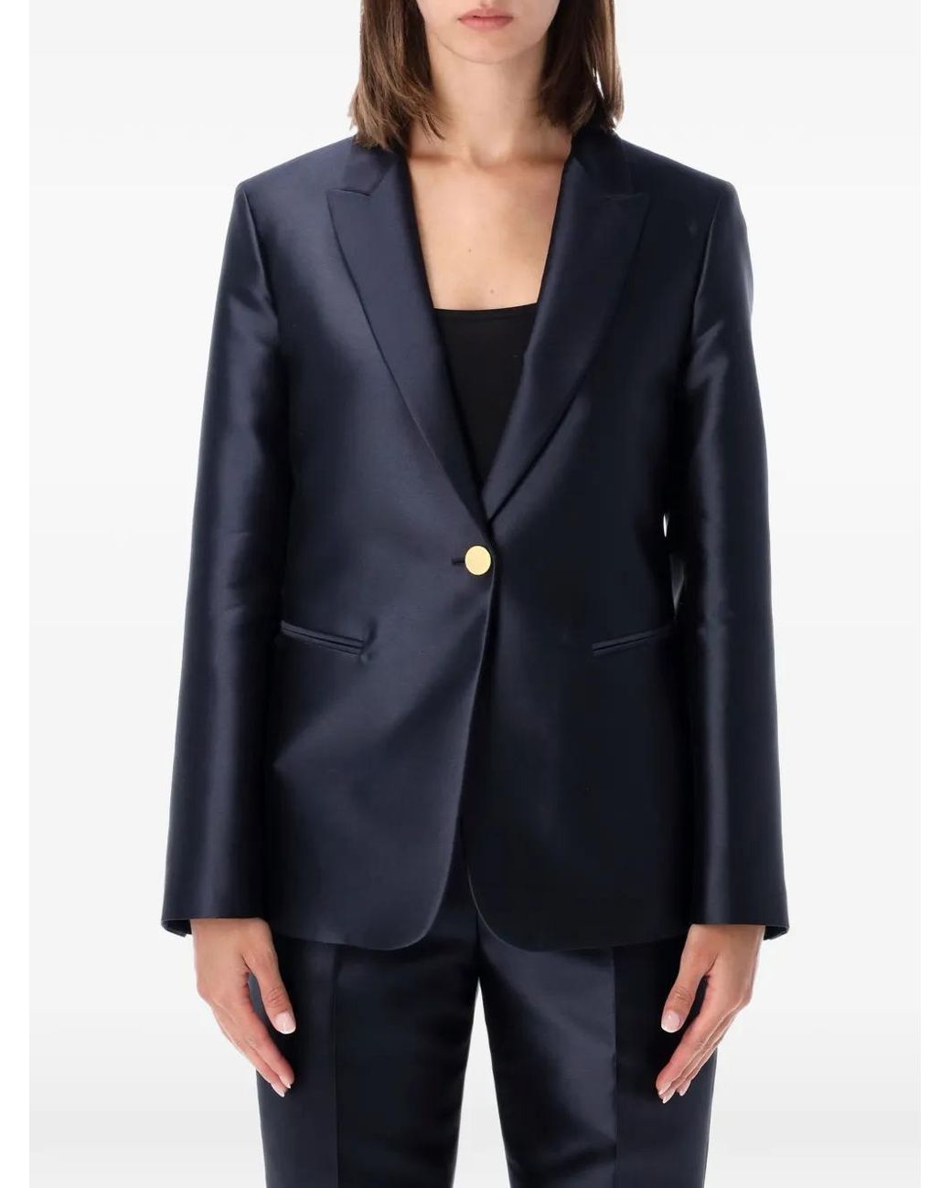 Blazer Con Botones Alberta Ferretti de color Blue