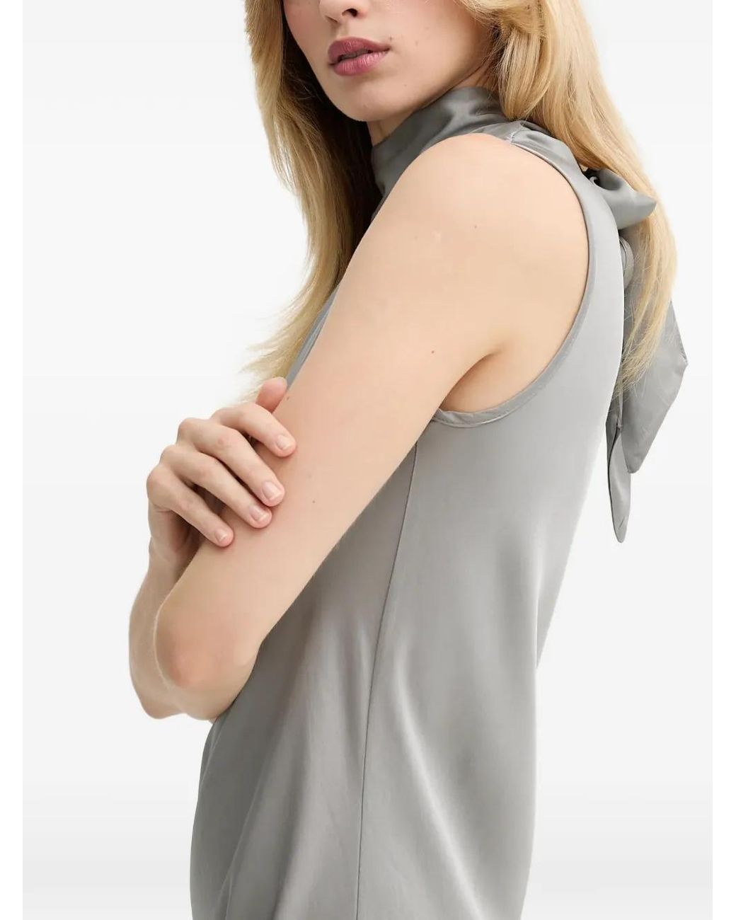 Fracomina Gray Kleid aus Satin