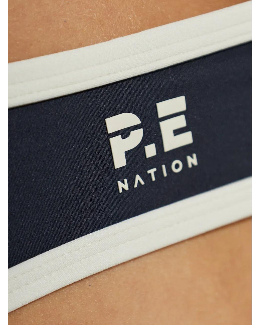 P.E Nation Blue Solis Contrast-Trim Jumpsuit