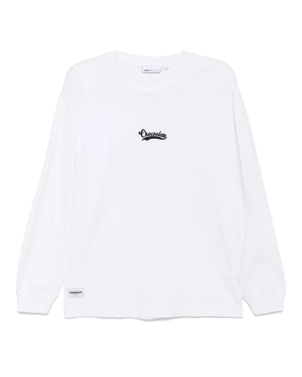 Chocoolate White Logo-Print T-Shirt for men