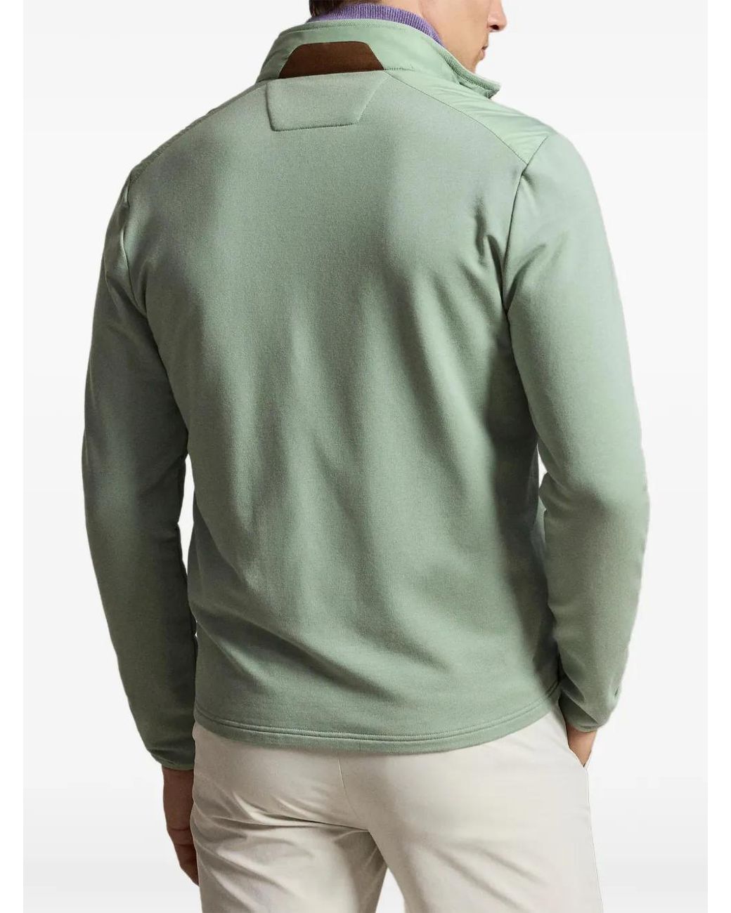 Ralph Lauren Green Hybrid Quilted Jacket for men
