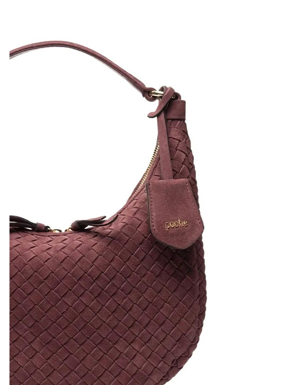 Poche Paris Woven Tote Bag in Purple | Lyst
