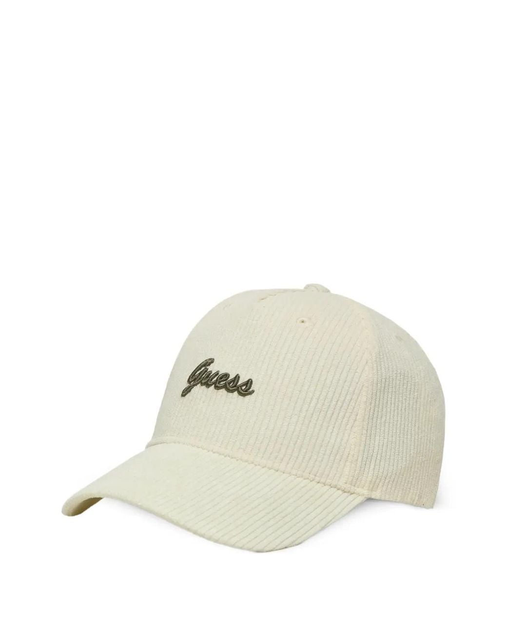Guess White Logo Baseball Cap