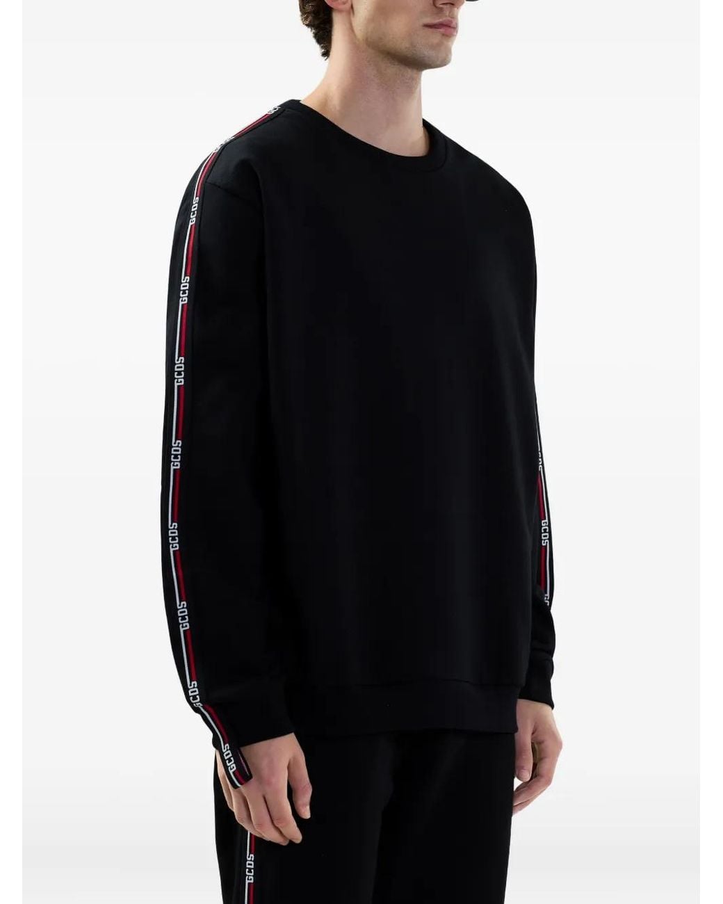 Gcds Gestreepte Sweater in het Black voor heren