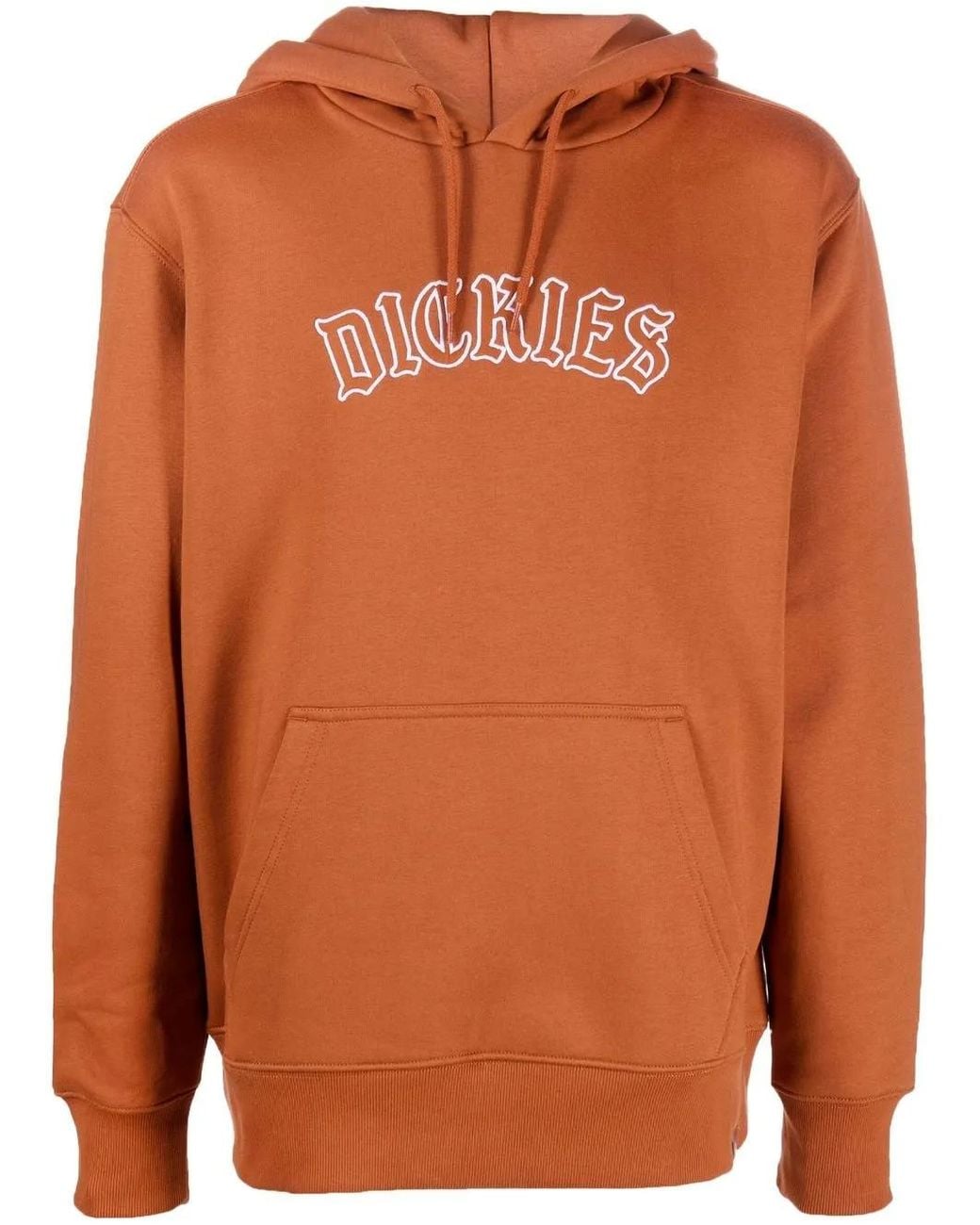 Dickies Orange Logo-Print Pullover Hoodie for men