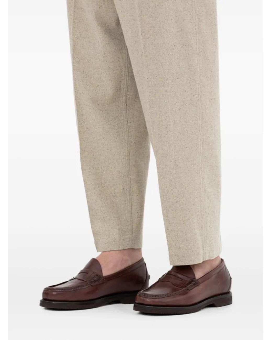 Visvim Penny-Loafer Aus Leder in Brown für Herren