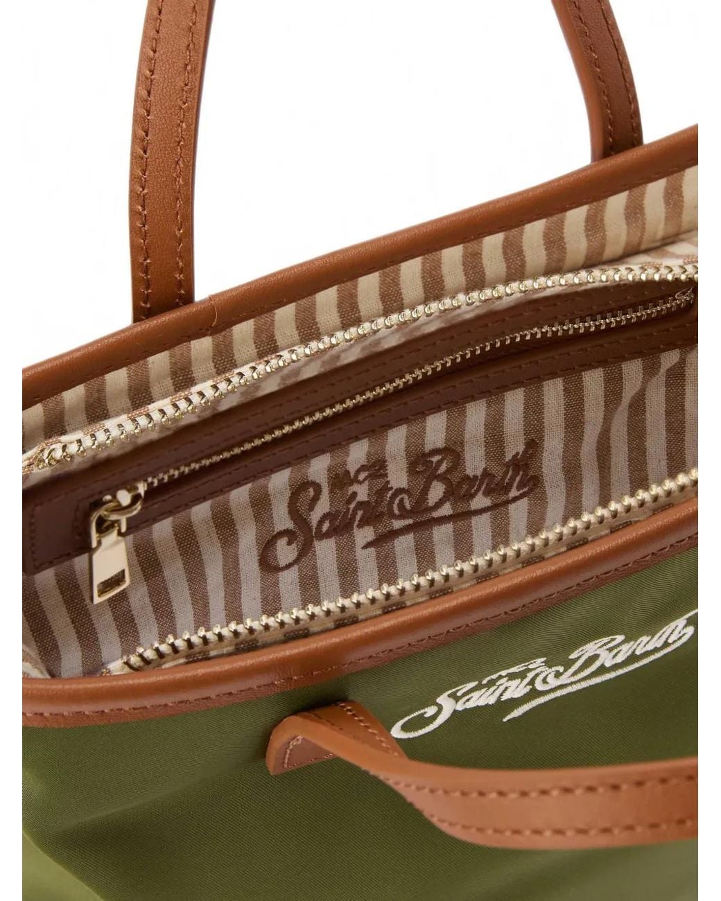 Mc2 Saint Barth Green City Mini Nylon Bag