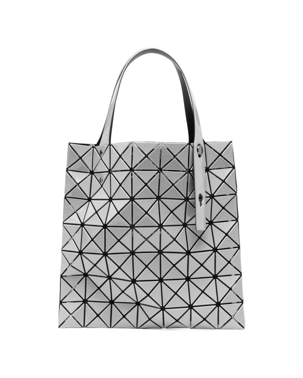 Issey Miyake White Small Prism-2 Geometric Tote Bag