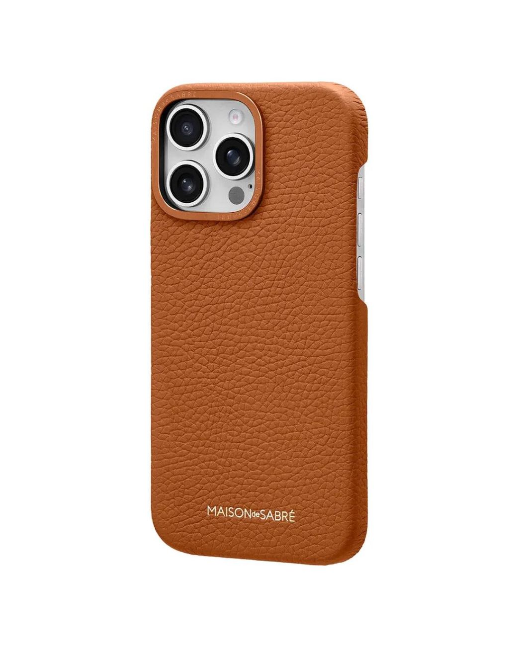 Maison De Sabre Brown Iphone 16 Pro Leather Phone Case