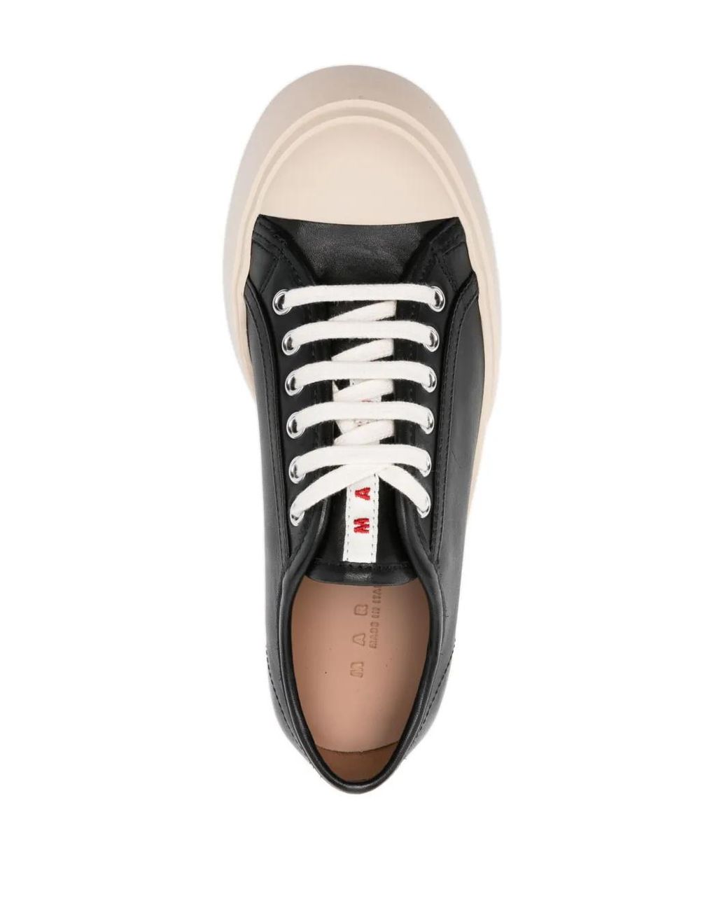 Marni Black Pablo Lace-Up Sneakers