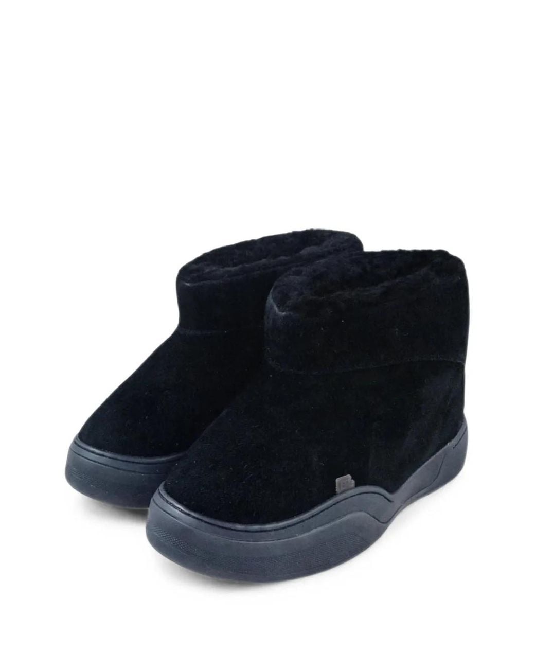 ERL Blue Vamp Shearling-Lined Boots