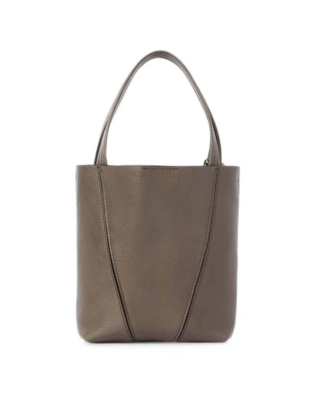 Borsa Tote Spin Piccola di Chloé in Brown