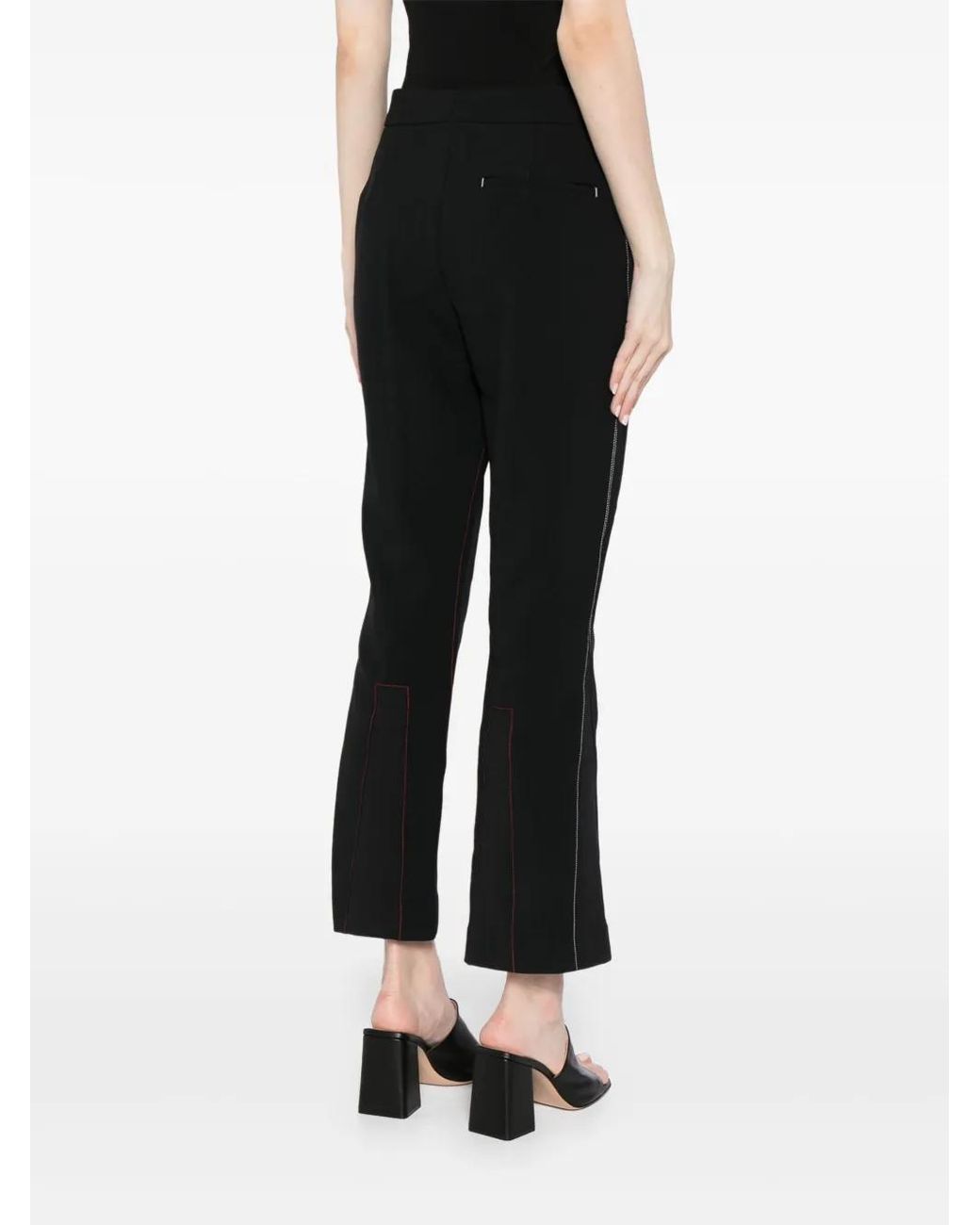 Victoria Beckham Black Pants With Stitching