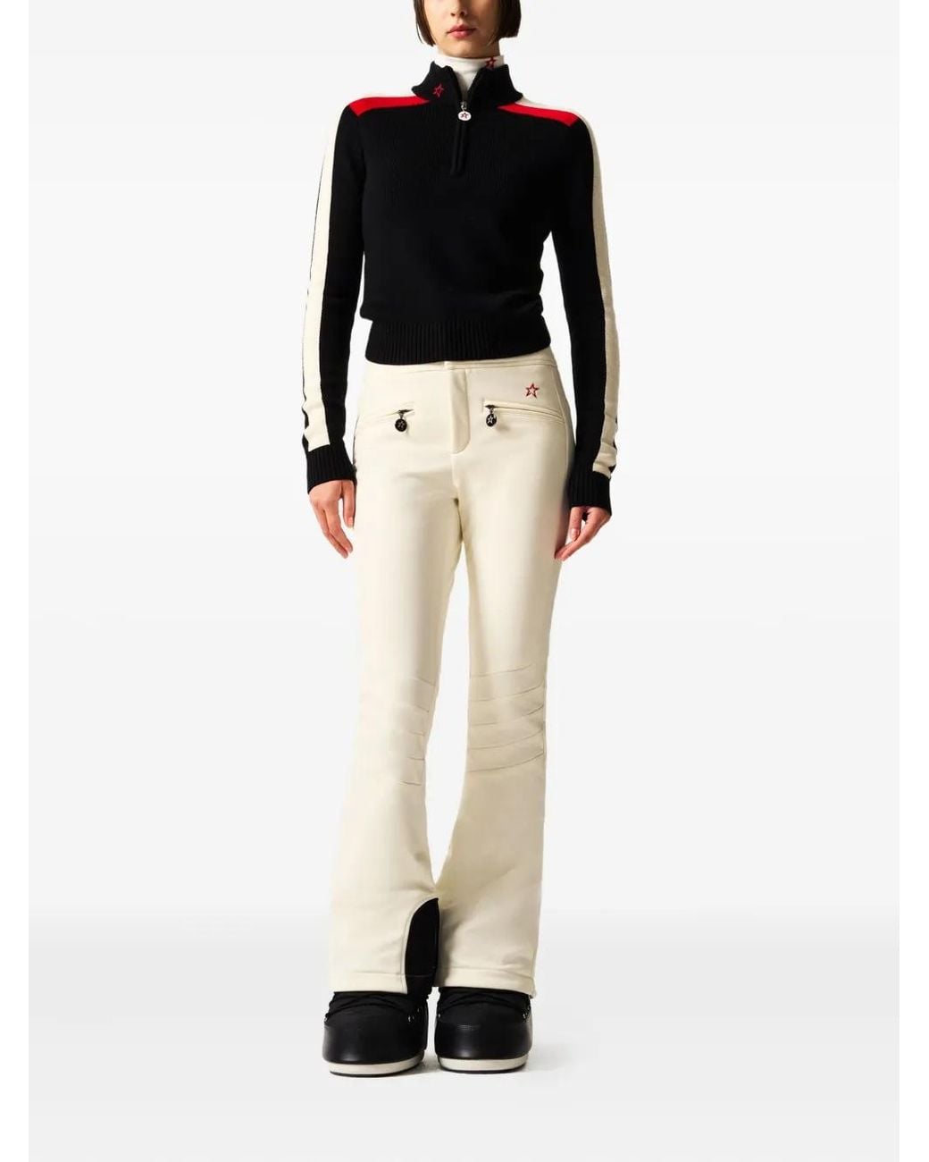 Perfect Moment Black Half-Zip Sweater