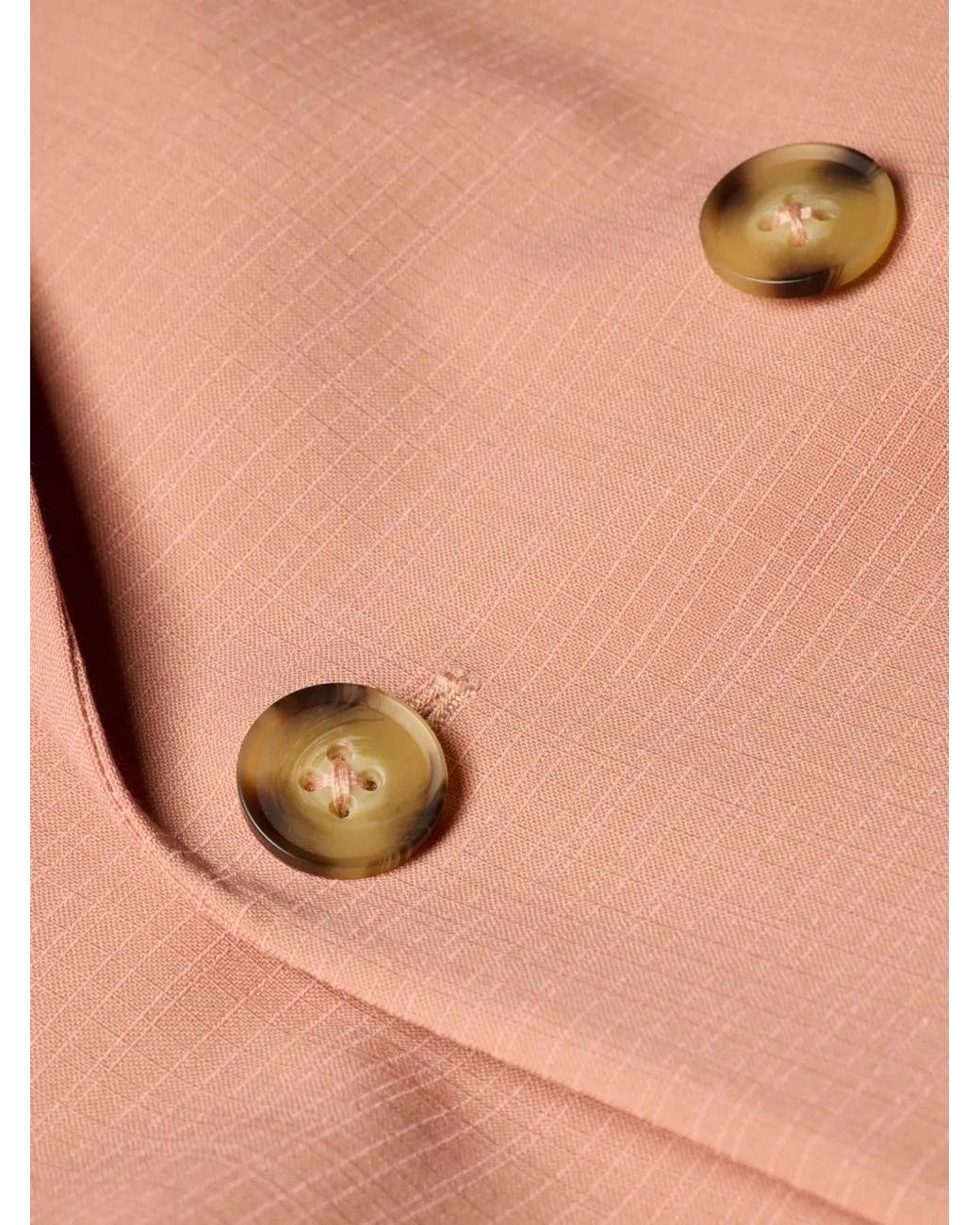Paul Smith Pink Button Double-Breasted Blazer