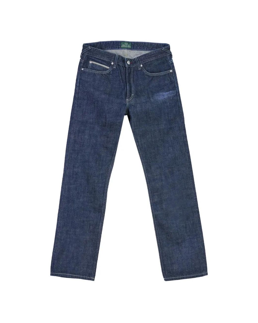 Paul Smith Blue Signature Stripe Selvedge Jeans for men
