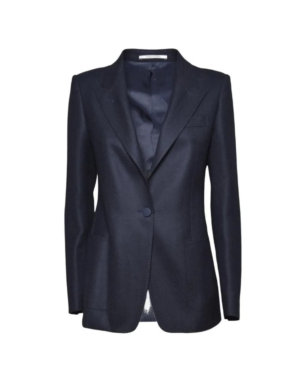 Tagliatore Blue Parisian Peak-Lapel Single-Breasted Blazer