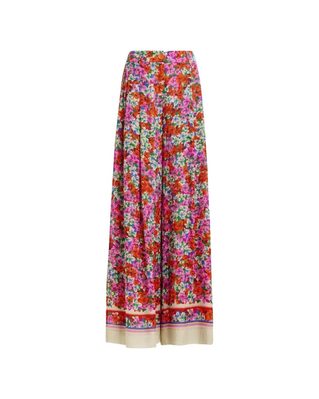 Pantaloni A Fiori di Essentiel Antwerp in Red