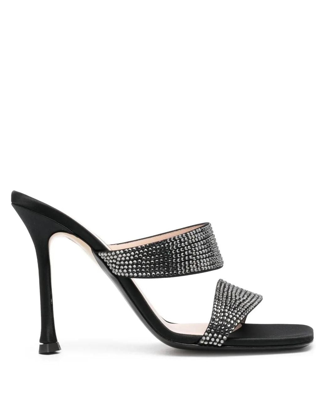 N°21 Black 105Mm Sequin-Embellished Sandals
