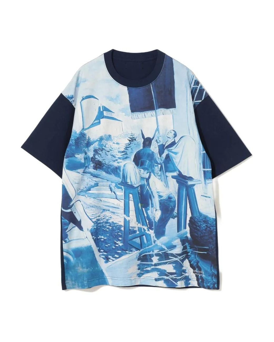 Undercover Blue Graphic-Print Short-Sleeves T-Shirt
