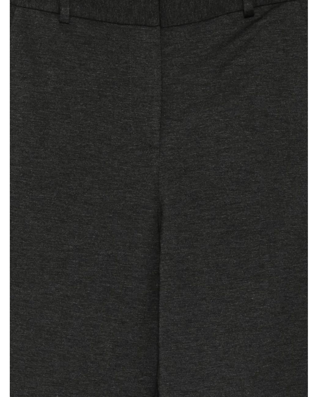 Alpha Studio Black Elasticated-Waistband Trousers